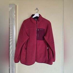 Eddie Bauer Rose Fleece Teddy Sherpa Jacket Outdoor Gorpcore